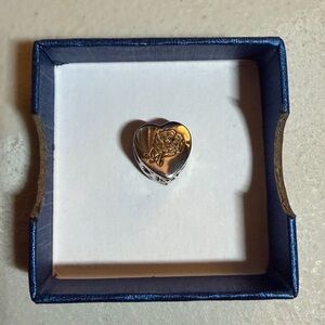 NWT 925 Sterling Silver October Birthstone Heart Charm – Pink